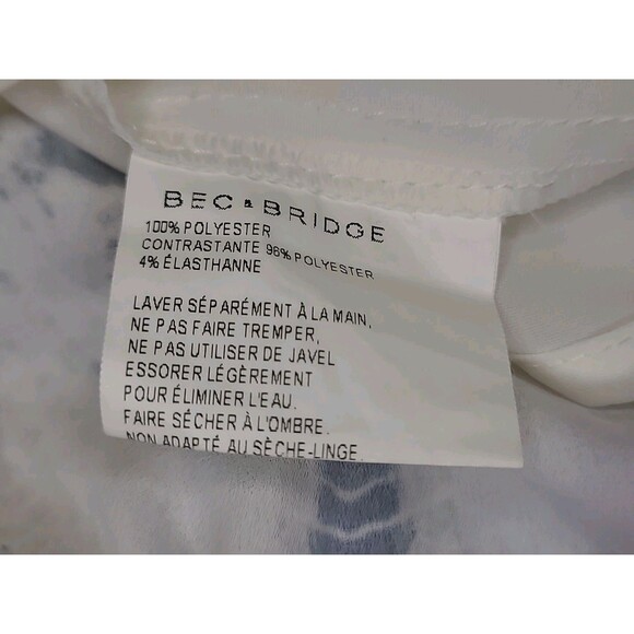 Bec & Bridge Skirt Women's Size 2 Black White Romantic Cottage Boho Fairy Lined - Picture 7 of 10